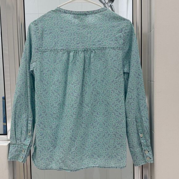 Vineyard Vines Long Sleeve Popover Babydoll Top - Picture 3 of 7